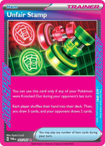 Unfair Stamp Twilight Masquerade Pokemon Card