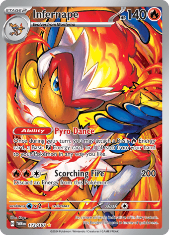 Infernape Twilight Masquerade Pokemon Card