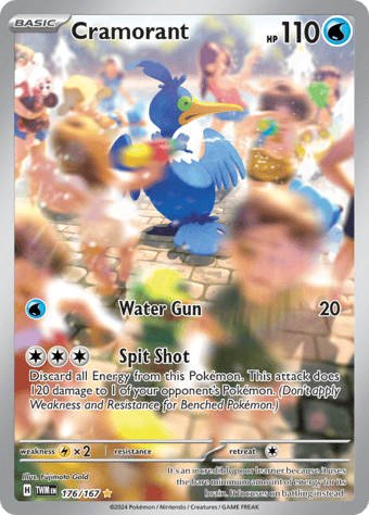 Cramorant Twilight Masquerade Pokemon Card