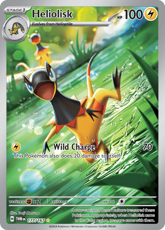 Heliolisk Twilight Masquerade Pokemon Card