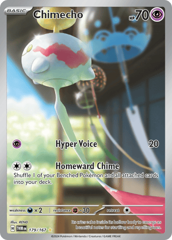 Chimecho Twilight Masquerade Pokemon Card