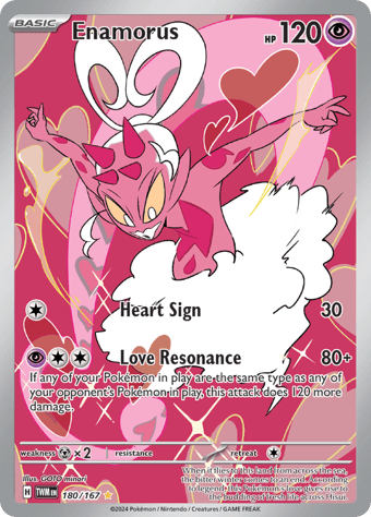 Enamorus Twilight Masquerade Pokemon Card