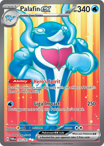 Palafin ex Twilight Masquerade Pokemon Card