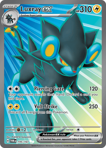 Luxray ex Twilight Masquerade Pokemon Card