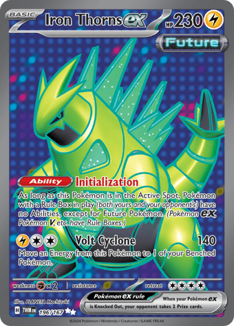Iron Thorns ex Twilight Masquerade Pokemon Card