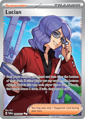 Lucian Twilight Masquerade Pokemon Card