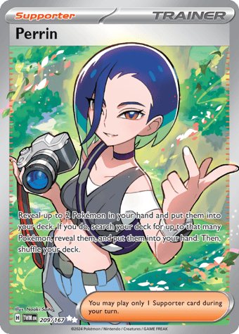 Perrin Twilight Masquerade Pokemon Card