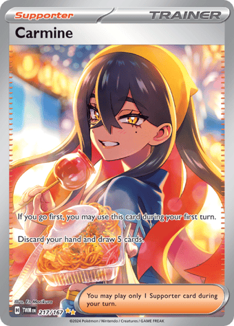 Carmine Twilight Masquerade Pokemon Card