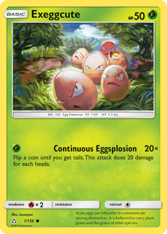 Exeggcute Ultra Prism Pokemon Card