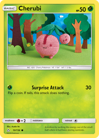 Cherubi Ultra Prism Pokemon Card