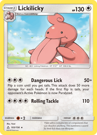 Lickilicky Ultra Prism Pokemon Card