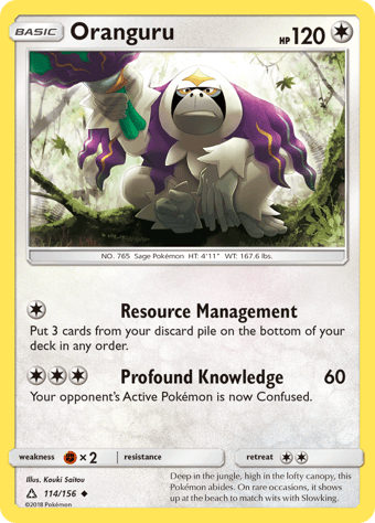 Oranguru Ultra Prism Pokemon Card