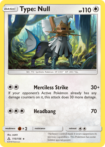 Type: Null Ultra Prism Pokemon Card