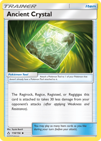 Ancient Crystal Ultra Prism Pokemon Card
