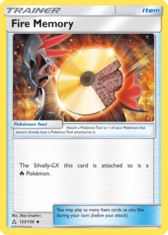 Fire Memory Ultra Prism Pokemon Card