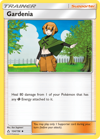 Gardenia Ultra Prism Pokemon Card