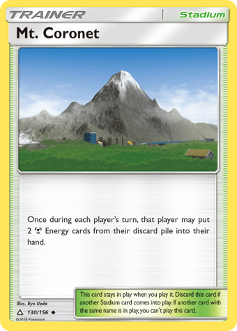 Mt. Coronet Ultra Prism Pokemon Card
