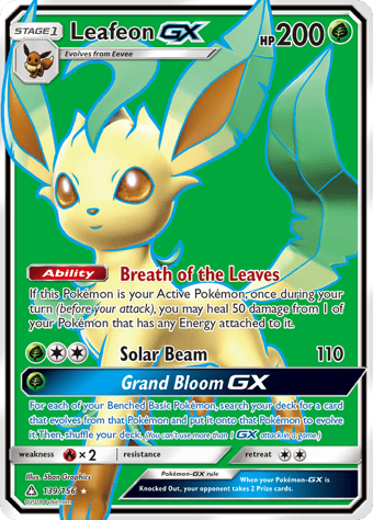 Leafeon-GX Ultra Prism Pokemon Card
