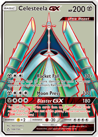 Celesteela-GX Ultra Prism Pokemon Card