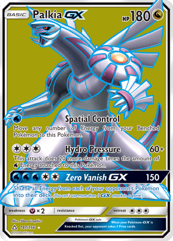 Palkia-GX Ultra Prism Pokemon Card