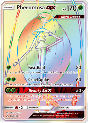 Pheromosa-GX Ultra Prism Pokemon Card