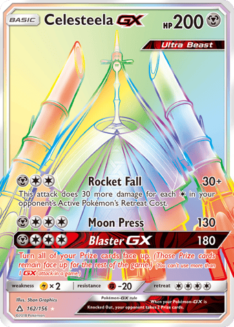 Celesteela-GX Ultra Prism Pokemon Card