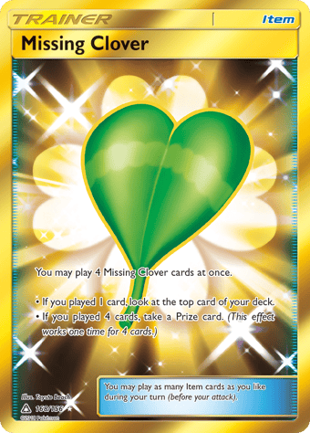 Missing Clover Ultra Prism Pokemon Card