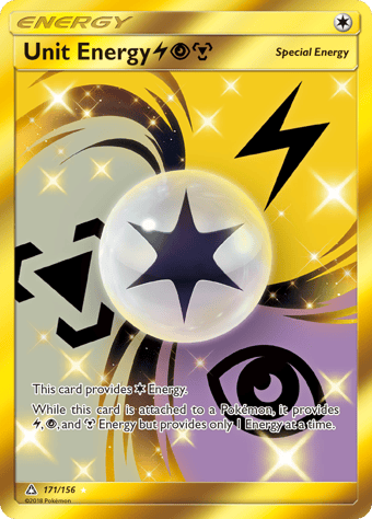 Unit Energy LightningPsychicMetal Ultra Prism Pokemon Card
