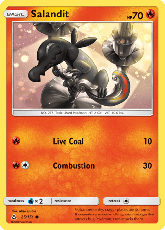 Salandit Ultra Prism Pokemon Card