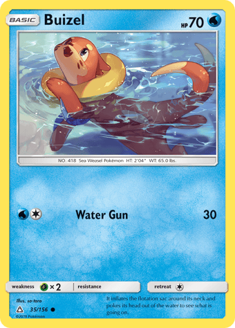 Buizel Ultra Prism Pokemon Card