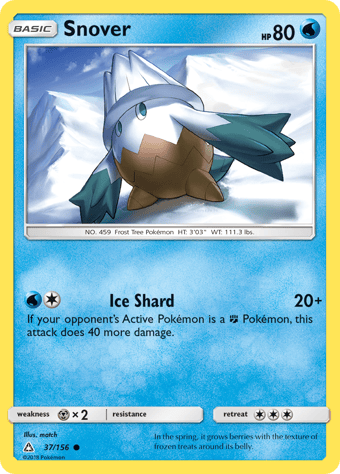 Snover Ultra Prism Pokemon Card