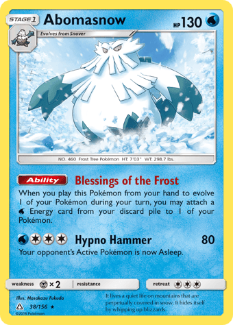Abomasnow Ultra Prism Pokemon Card