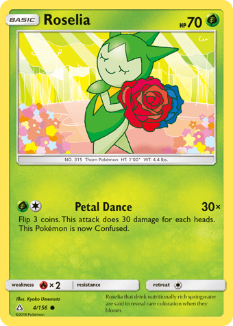 Roselia Ultra Prism Pokemon Card