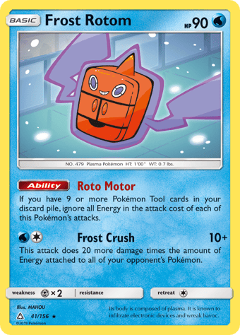 Frost Rotom Ultra Prism Pokemon Card