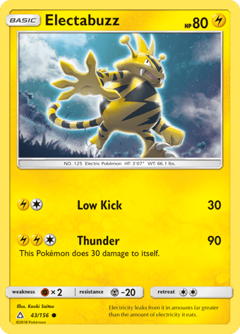 Electabuzz Ultra Prism Pokemon Card
