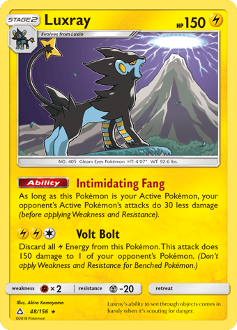 Luxray Ultra Prism Pokemon Card