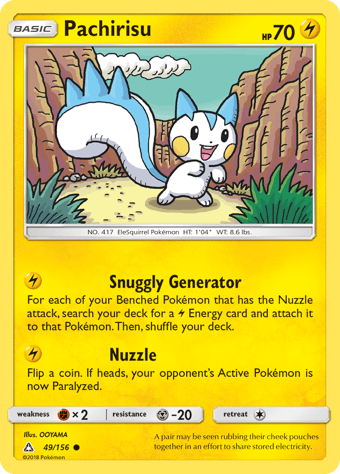 Pachirisu Ultra Prism Pokemon Card