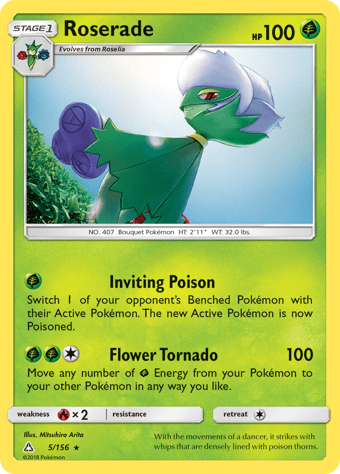 Roserade Ultra Prism Pokemon Card