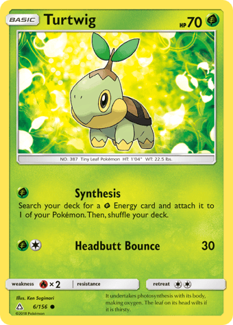 Turtwig Ultra Prism Pokemon Card