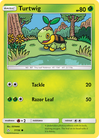 Turtwig Ultra Prism Pokemon Card