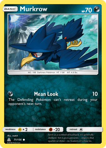 Murkrow Ultra Prism Pokemon Card