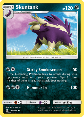 Skuntank Ultra Prism Pokemon Card