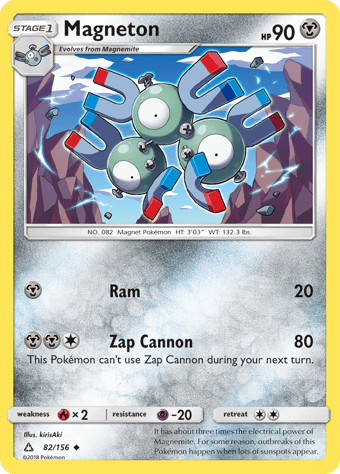 Magneton Ultra Prism Pokemon Card