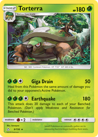 Torterra Ultra Prism Pokemon Card