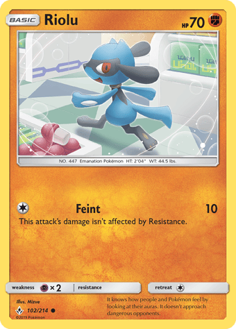 Riolu Unbroken Bonds Pokemon Card
