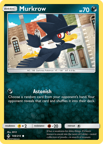 Murkrow Unbroken Bonds Pokemon Card