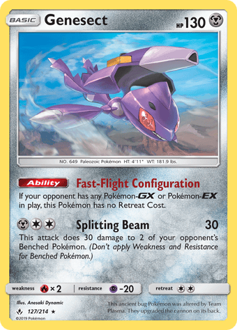 Genesect Unbroken Bonds Pokemon Card