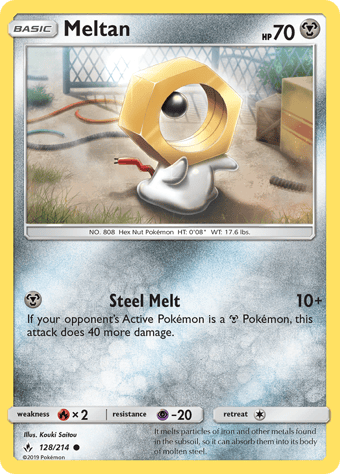 Meltan Unbroken Bonds Pokemon Card