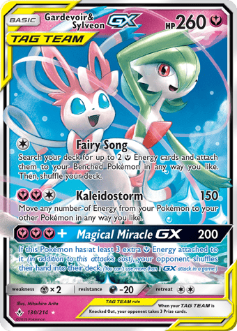 Gardevoir & Sylveon-GX Unbroken Bonds Pokemon Card