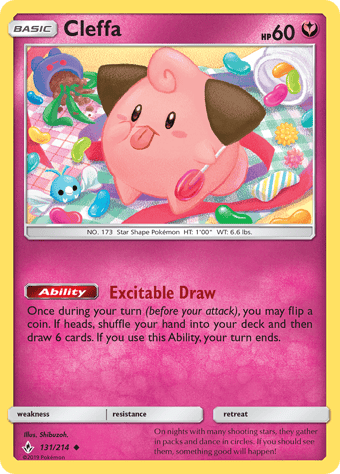Cleffa Unbroken Bonds Pokemon Card